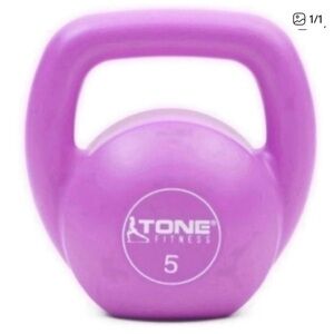 Tone Fitness 5 lb Purple Kettlebell